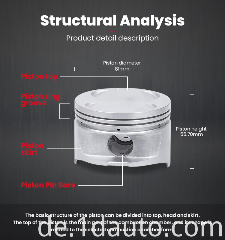 Auto Engine 4A-FE Piston for Toyota